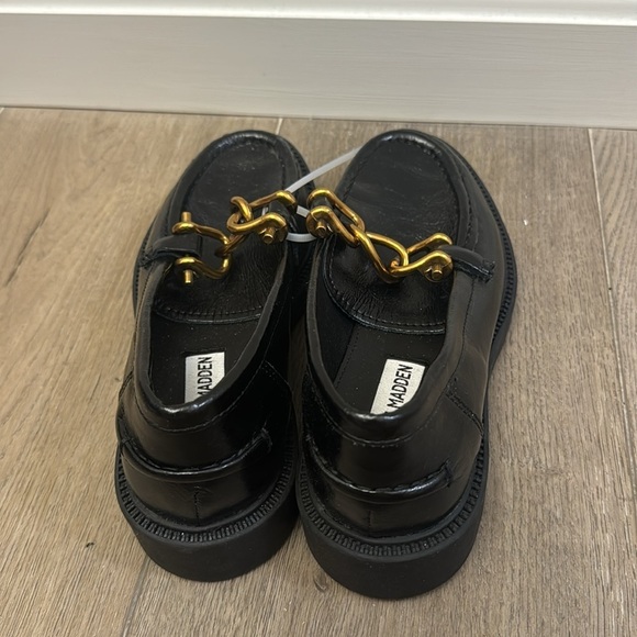NEW! Steve Madden Black Leather Karmine Loafer - Size 6.5 - Picture 8 of 11